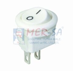 Yuvarlak Işıksız Anahtar (Beyaz)