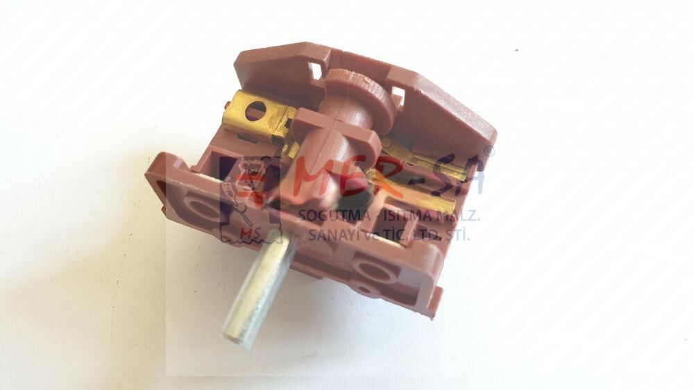 Şalter Fırın Komutatör 2+2 Kontak 16A