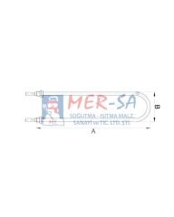 U Tipi 120 cm Benmari Rezistansı 3000W