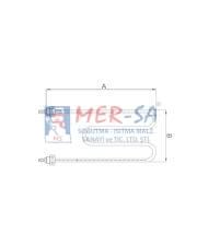 Benmari Rezistansı M Tipi Kıvrık 220V 8,1Q CR-Nİ 2500 W