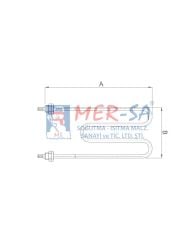 Benmari Rezistansı M Tipi 220V 8,1Q CR-Nİ 2000 W 30 cm