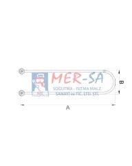 U Tipi 80 cm Kıvrık Benmari Rezistansı 2500W