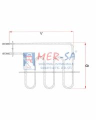 Fırın Rezistansı 2000W 31,2 cm