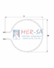Fırın Rezistansı 550W 32 cm