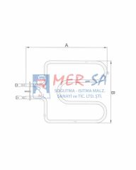 Fırın Rezistansı 800W 33 cm