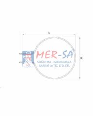 Fırın Rezistansı 650W 38 cm*36,6 cm