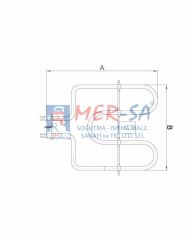 Fırın Rezistansı 1300W 35 cm