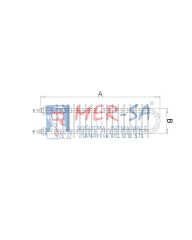 Serpantinli Rezistans 1000W 60cm Köşeli