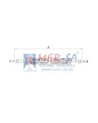 Serpantinli Rezistans 1500W 100cm Düz DKP