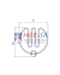 Çaymatik Rezistansı 2500W 21,3cm