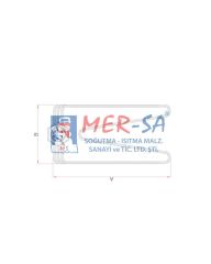 Bulaşık Makinesi Rezistansı Sanayi Tipi Kafalı Rekorlu Flanşlı 3*1500W 36cm