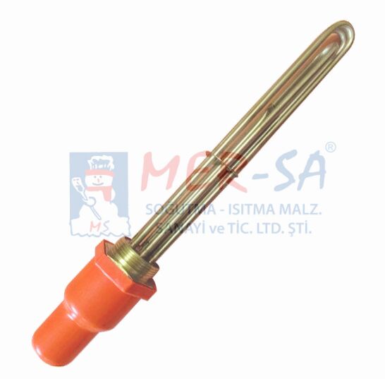 1,5 '' Kafalı Isıtıcı 220-380V 8,5 Q BAKIR 4500 W 30CM