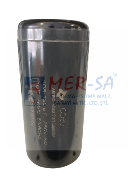 Kondansatör Start 108-130 uF Küçük Tüp 36X70