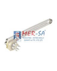 Buhar Kazanı Rezistansı 3*2000W 1,5'' Trifaze Kovan Borulu Ters Kafa 40cm