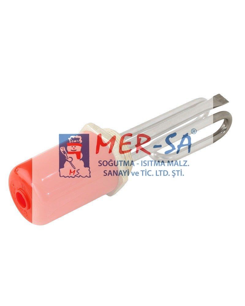 Kazan Rezistansı 1000W 1,5'' Monofaze Kovanlı Kıvrık 20cm