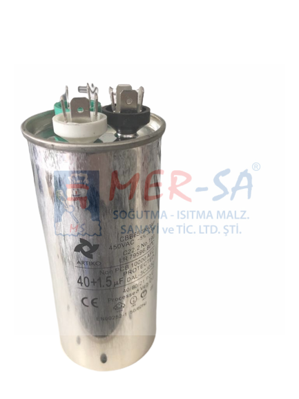 Kondansatör Split Klima 40 + 1,5 uF 4+4+4 370 V