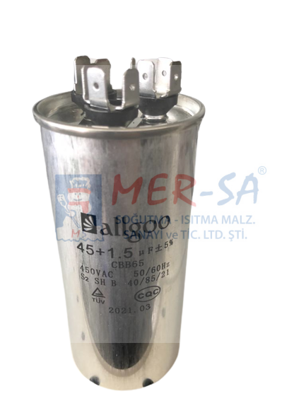 Kondansatör Split Klima 45 + 1,5 uF 4+4+4 370 V